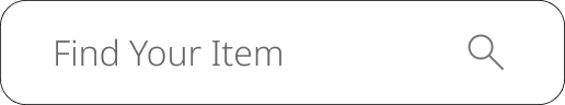 A search bar with placeholder text Find Your Item